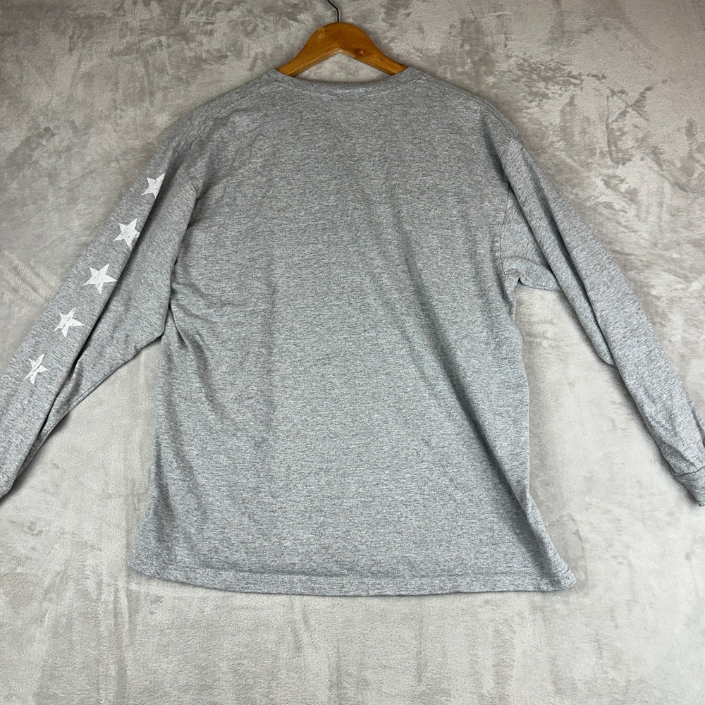 Walt Disney World Long Sleeve T Shirt American Flag Mickey Mouse Grey Size L‎ - Picture 6 of 9
